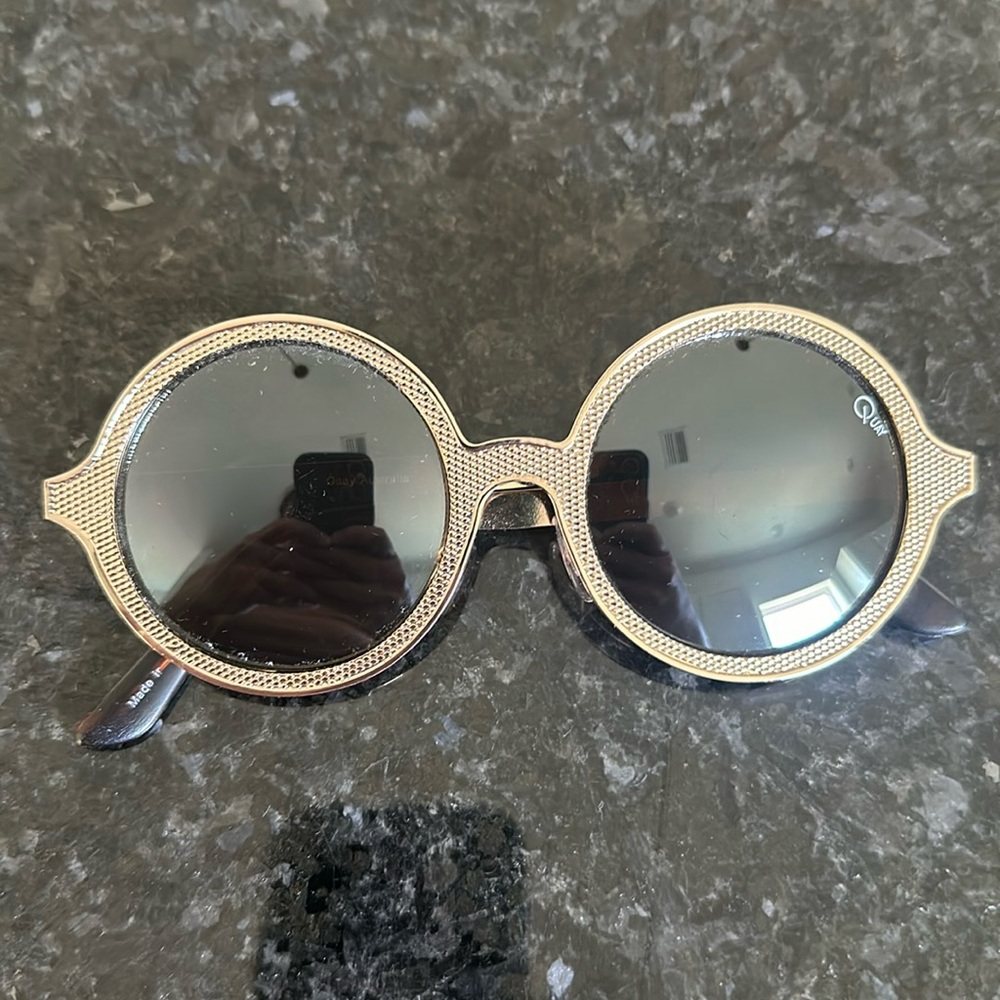 Quay Australia gold rim sunglasses